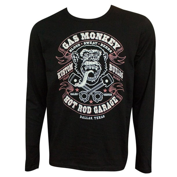 Gas monkey t shirt deals blood sweat and beers