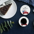 thumbnail image 6 of FMSHPON Independence Day American Flag Retro Truck Set of 4 Round Coaster for Drinks, Absorbent Ceramic Stone Coasters Cup Mat with Cork Base for Home Kitchen Room Coffee Table Bar Decor, 6 of 6