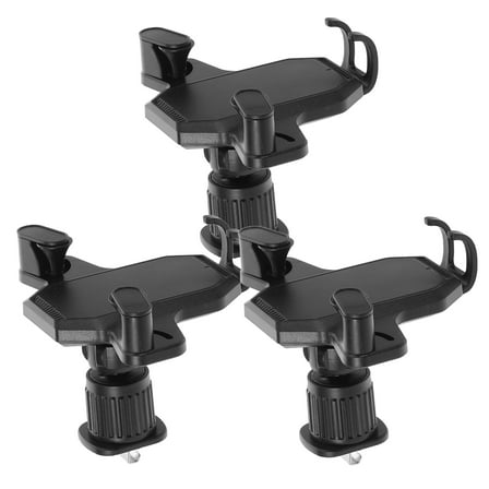 3pcs Universal Car Phone Mount Vehicle Holders Rotating Dashboard Air Vent Cell Phone Mount Black