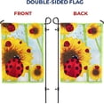 thumbnail image 4 of America Forever Sunflowers and Ladybugs Garden Flag - 12.5 x 18 Inches, Spring Summer Yard Outdoor Decorative Double Sided Floral Flag, 4 of 6