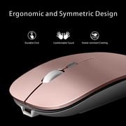 Uiosmuph Wireless Mouse Silent Rechargeable Computer Mouse with USB Nano Receiver