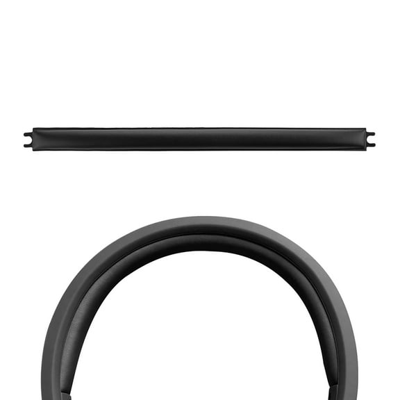 Geekria Protein Leather Headband Pad Compatible with AKG Y40, Y45, Y45BT Headphones, Replacement Band Repair Part (Black)