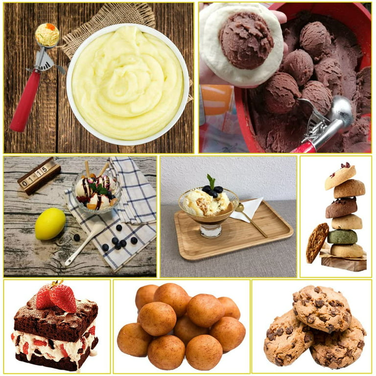 Cookie Scoop for Baking Set of 3, Ice Cream Scoop Set, Cookies Dough  Scooper Including Large-Medium-Small Size, Dough Scoop Cupcake Scoop Melon  Baller