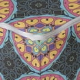 thumbnail image 4 of Abstract Rectangle Pouf, Colorful Floral Pattern Designed Ornamental Mandala Motifs Image, Foot Stool for Living Room Office Ottoman with Cover, 25", Charcoal Grey and Multicolor, by Ambesonne, 4 of 4