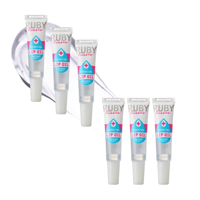Aceite labial Ruby Kisses Hydrating Clear RLO01 15 ml (paquete de 6)