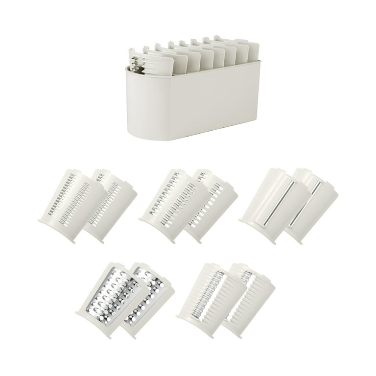 Cook with Color Plastic Rotary Grater with 5 Interchangeable