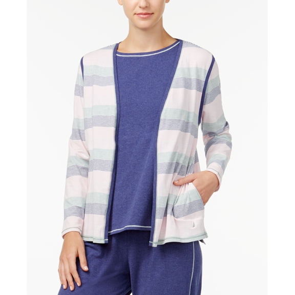 Nautica Womens Open Lounge Cardigan Size M