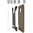 thumbnail image 4 of Case for Galaxy Note 9, Brown Tri-Shield Rugged Cover [with Metal Kickstand + Wrist Strap Lanyard] for Samsung Galaxy Note 9 (SM-N960), 4 of 6