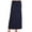 Navy, variant on Women's Plus Size Foldable Waist Solid Maxi Skirt