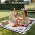 thumbnail image 4 of Valentine's Day Outdoor Rug for Patio/Deck/Porch, Non-Slip Large Area Rug 4 x 6 Ft, Red Gnomes Love Letter Buffalo Plaid Indoor Outdoor Rugs Washable Area Rugs, Reversible Camping Rug Carpet Runner, 4 of 8