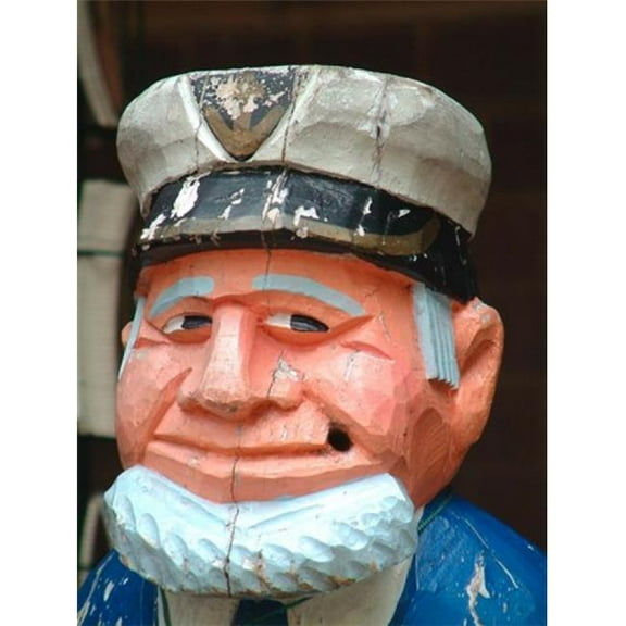 Posterazzi Wooden Sailor Carving Sydney Australia Poster Print by William Sutton - 19 x 26 in.