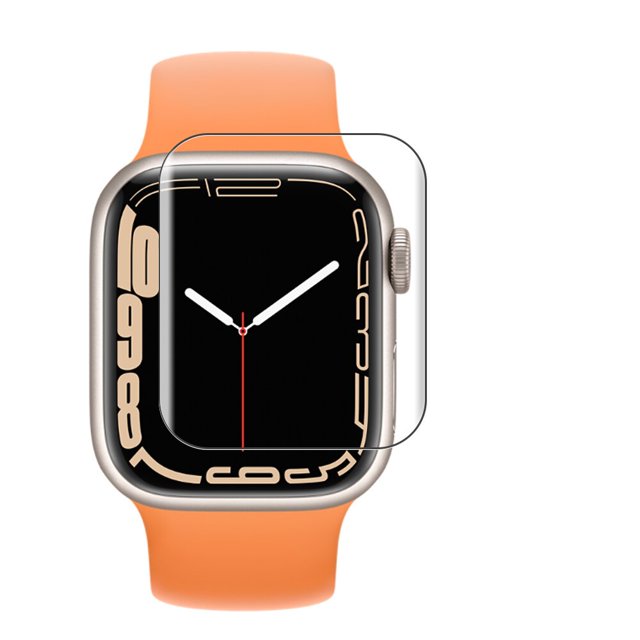 Protector de pantalla para Apple Watch Series 7 41 mm 45 mm, TPU HD transparente, antiarañazos, sin burbujas, accesorios para relojes Deng Xun unisex
