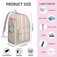 thumbnail image 5 of Vintage Bohemian Print Backpack for Teens, Unisex Boho Style Bookbag with Multiple Pockets, Large Capacity High School College Backpack for Students, Excellent Gift Choice, 5 of 5