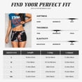 thumbnail image 3 of Kdxio Tricolor Koi Fish Trio Print Workout Shorts for Women Seamless Soft Smooth Gym Yoga Scrunch Active Shorts, 3 of 5