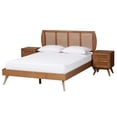 thumbnail image 2 of Baxton Studio Asami Mid-Century Bedroom Set, 3-Piece, Walnut Brown, 2 of 15
