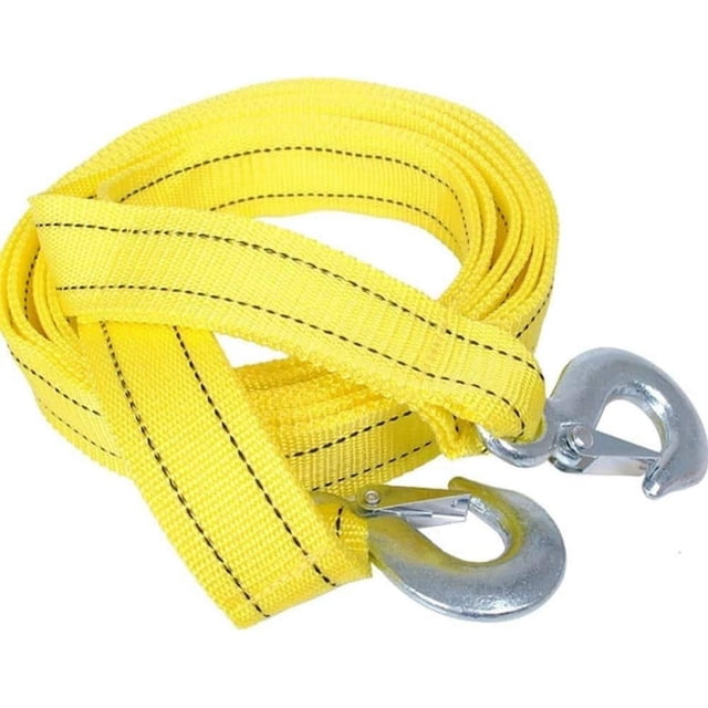 Accessoires d'Urgence, Corde de Remorquage Jaune Vif avec Design Réfléchissant, Extra Résistant pour Véhicules de Remorquage, Pickups, ATVs, SUVs, Taille Compacte pour un Rangement Pratique, Haute Résistance