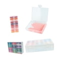 thumbnail image 3 of 30 Piezas Bandeja de Diamantes Organizador con Tapa Etiquetas Colores Caja Transparente Contenedores Apilables Material PP Adecuada para Arte Oficina, 3 of 9