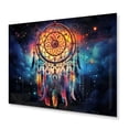 thumbnail image 2 of Designart "Colorful Dreamcatcher curious Dreams" Spiritual Metal Art Living Room, 2 of 5