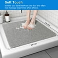 thumbnail image 4 of Semfri PVC Loofah Bath Mat 24 x 24 inch Quick Drying Shower Stall Mat Non Slip Shower Mat, 4 of 6