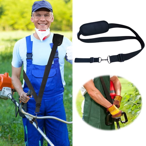 Adjustable Shoulder Strap for Mowers and Garden Trimmers Support Belt with Secure Locking Mechanism