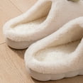 thumbnail image 6 of Mostsola Slippers for Women Cute Knit Mushroom Cozy Memory Foam House Slippers Plush Indoor Slides, 6 of 9