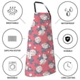 thumbnail image 5 of Goofa Rose Flowers Printed Waterproof Apron 33" Chef Aprons for Men Heavy Duty Chemical Work Apron Adjustable Bib Apron, 5 of 9