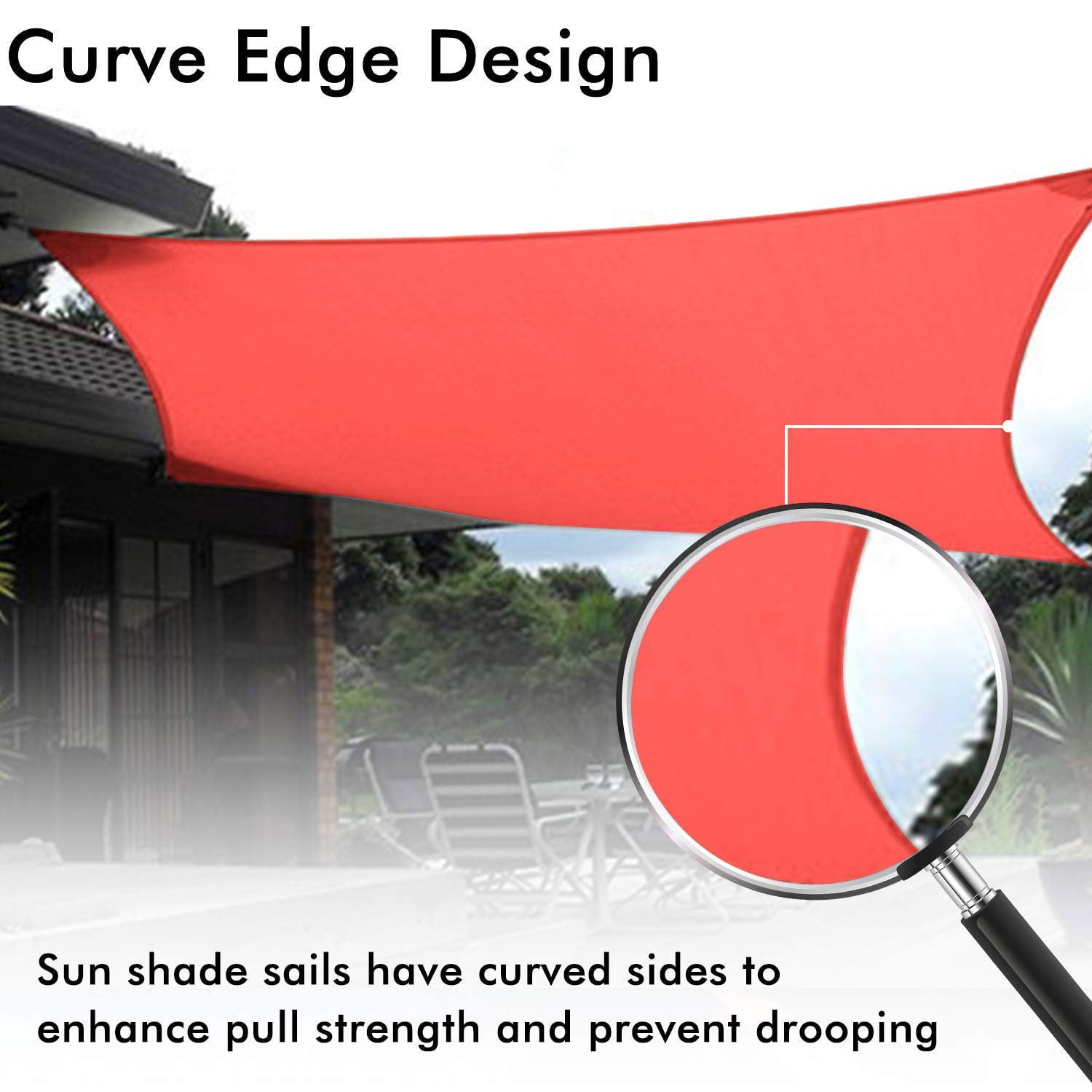 Outdoor Sunshade Sail Canvas Canopies & Privacy Screens Shading for Patio Garden Backyard, 10'x10'