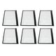 thumbnail image 2 of Zipper Pouch, Multipurpose Water Resistant Organizer Storage PVC Zipper Pouch 6pcs For Travel, 2 of 8