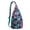 Blue-green-5, variant on Tropical Beach Sunset Sling Backpack - Colorful Hawaii Inspired Design, Multi-Pocket Travel Companion