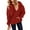 Wine, variant on Vedolay Light Jackets for Women Fashion Plush Hooded Long Sleeve Pullover Sweater Jackets for Women AG,2XL