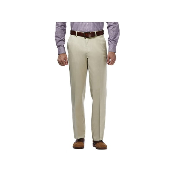 Haggar Haggar Men's Premium No Iron Khaki Classic Fit Flat Front