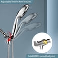 thumbnail image 6 of JDO High Pressure Shower Head, 9 Modes Handheld Shower Head with Built-in Power Wash, Detachable Showerhead with 71 Inches Shower Hose, Chrome Finish, 6 of 8