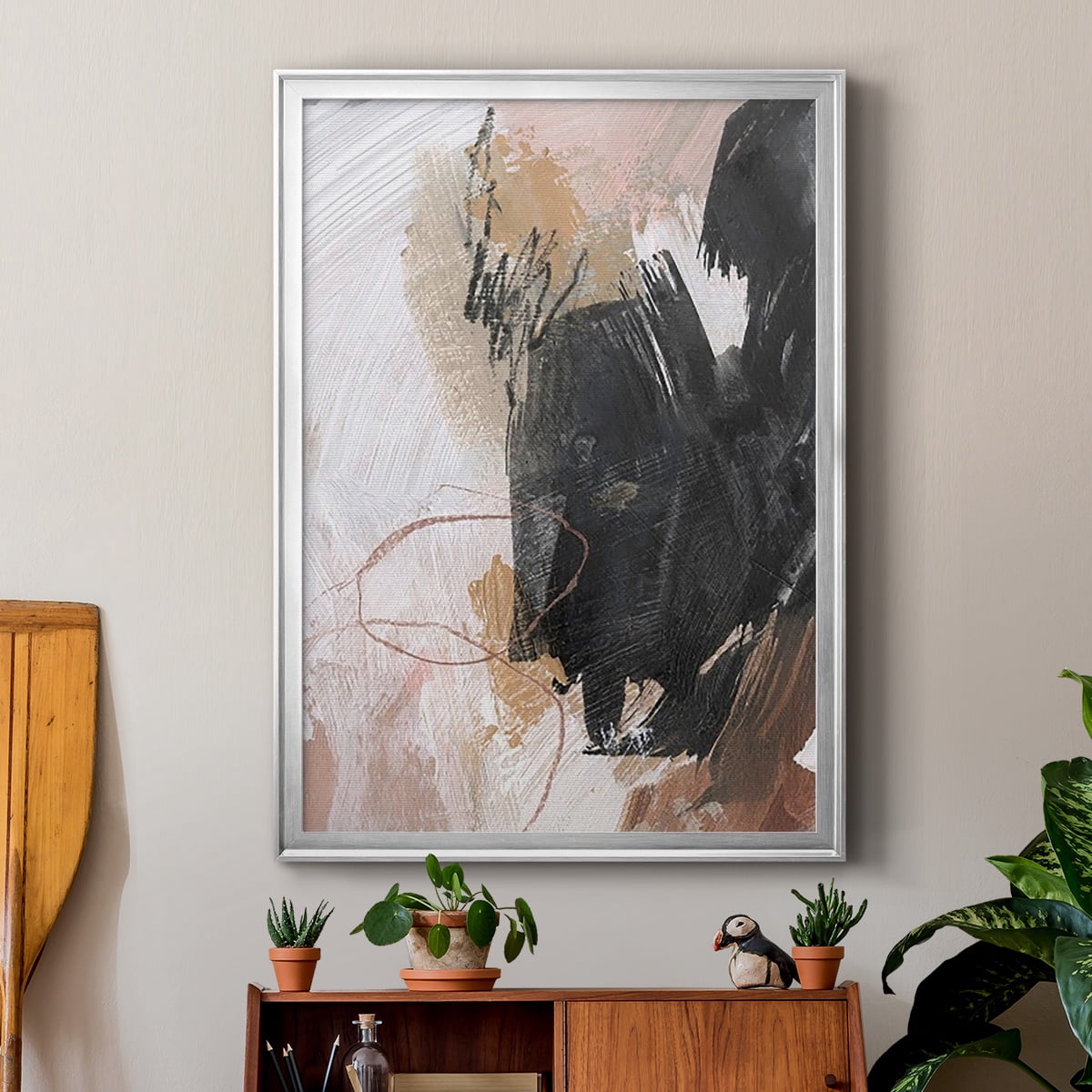 Unbleached Neutrals III Premium Framed Print - Ready to Hang