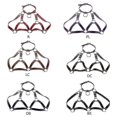 thumbnail image 3 of Leather Bra Harness Punk Cupless Bra Harness Bra Top Chest Bracket BraChain-Good, 3 of 5