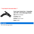 thumbnail image 2 of Front Lower Control Arm - Compatible with 1998 - 2010 Volkswagen Beetle 1999 2000 2001 2002 2003 2004 2005 2006 2007 2008 2009, 2 of 2