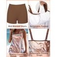 thumbnail image 2 of Tankini ROSEWE 2025 con estampado mármol y shorts, vestido de baño modesto, 2 of 2