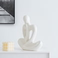 thumbnail image 4 of Creative figuresThinkers Statues Abstract Ceramic Decorations Living Room Tabletops Wine Cabinets Home Decor Office Bookshelf Desktop Crafts Gifts Knick-Knacks, 4 of 5