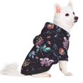 thumbnail image 2 of Fotbe Roses Flowers Sudadera con Estampado para Perros Pequeños – Suéter con Capucha para Mascotas, Tela Suave de Forro Polar con Bolsillo-Small, 2 of 7