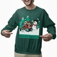 thumbnail image 2 of Ugly Christmas Sweater, Xmas Holiday Mens Womens, Funny Santa Sweatshirt, Funny Santa Riding Motobike Ugly Christmas Sweater, 2 of 5