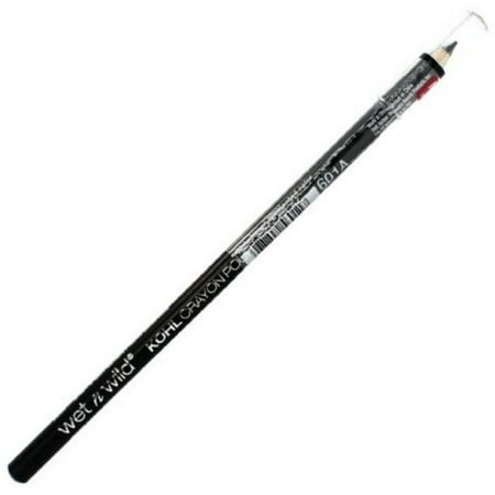 6 Pack - Wet n Wild Color Icon Kohl Eyeliner Pencil, 601a Black Black 0.04