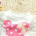 thumbnail image 3 of Baby Girl Clothes Infant Outfits Set Toddler 2 Pcs Long Sleeved Tops + Pants, 3 of 7