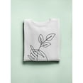 thumbnail image 3 of Hand Holding Leaves Sweatshirt Women -Image by Shutterstock, Female 4X-Large, 3 of 4