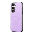 thumbnail image 5 of Magnetic Case for Samsung Galaxy S24 Luxury Premium PU Leather [Compatible with MagSafe] Shockproof Slim Anti-Scratch Dust-Proof Lightweight Phone Cover For Samsung Galaxy S24,Purple, 5 of 5