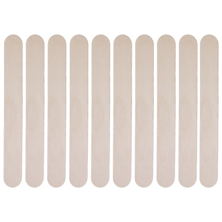 HOMEMAXS 10pcs Hair Removal Wooden Wax Applicator Sticks Wax Spatula Tongue Depressors