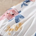 thumbnail image 6 of OAVQHLG3B Summer Infant Toddler Baby Girls Flowers Straps Sleeveless Jumpsuit Casual Bodysuit Clothes, 6 of 9