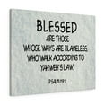 thumbnail image 6 of Scripture Walls Psalm 119:1 Yahweh's Law Scripture Bible Verse Canvas Christian Wall Art Ready to Hang Unframed, 6 of 7