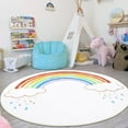 thumbnail image 5 of Round Area Rugs for Living Room Bedroom, Yamaziot Circle Floor Mat Playmat, Washable Cute Decor Rug, Soft Rugs Carpet, 5 of 8