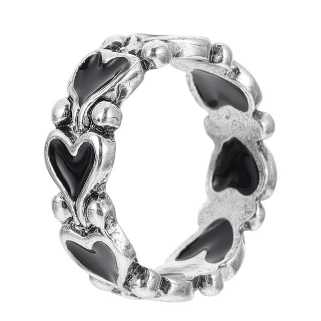 MasteelfCA 1pc Fashion Finger Ring Retro Style Ring Peach Heart Ring Finger Decoration