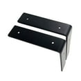 thumbnail image 1 of ELAYARD 2pcs Heavy Duty Floating Shelf Hardware Black Triangular Support for Bathroom, 1 of 8