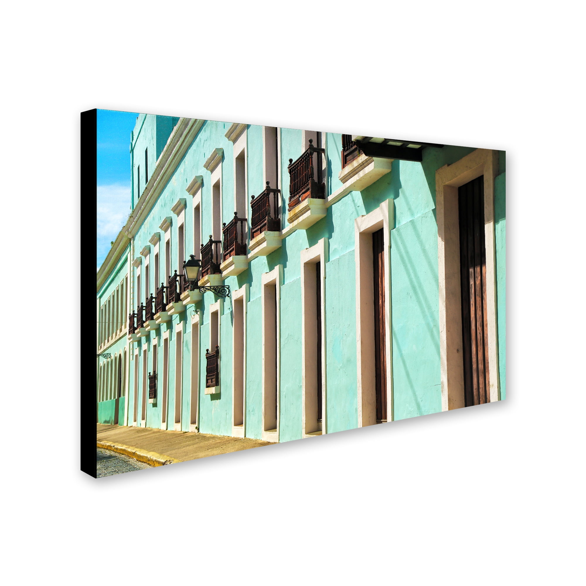 Trademark Fine Art "Old San Juan 2" Canvas Art by CATeyes